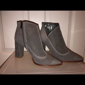 Vince Camino Grey bootie heels (barely worn)